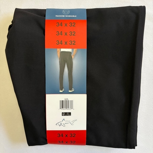 Greg Norman 34x32 Men’s Performance Flex Waistband Pants, Black NWT - Picture 4 of 16